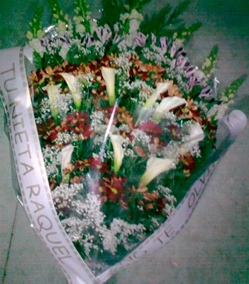 Tanesa Funeraria Y Tanatorio Extremeño S.A ramo de rosas